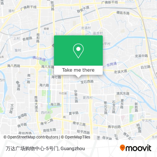 万达广场购物中心-5号门 map