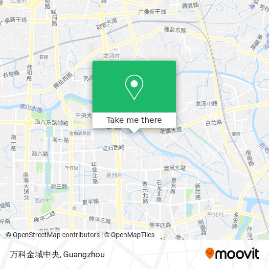 万科金域中央 map