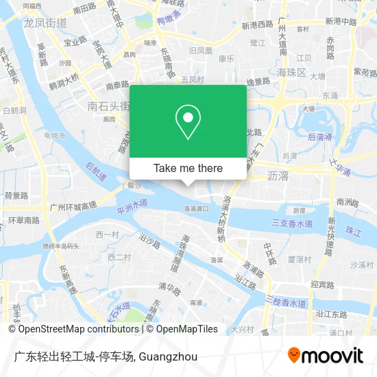 广东轻出轻工城-停车场 map