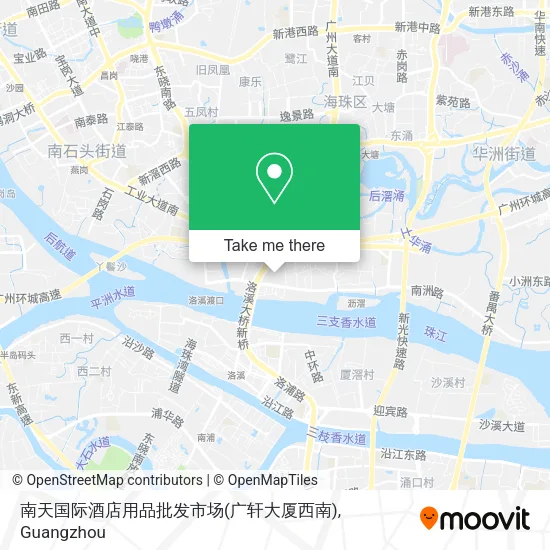 南天国际酒店用品批发市场(广轩大厦西南) map