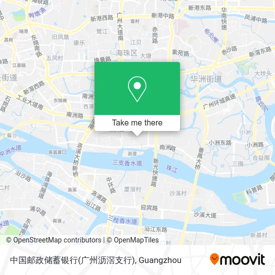 中国邮政储蓄银行(广州沥滘支行) map