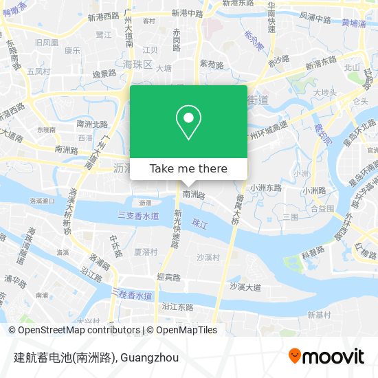 建航蓄电池(南洲路) map