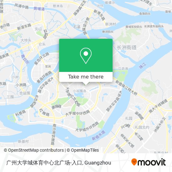 广州大学城体育中心北广场-入口 map
