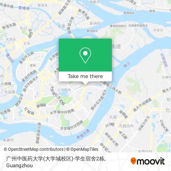 广州中医药大学(大学城校区)-学生宿舍2栋 map