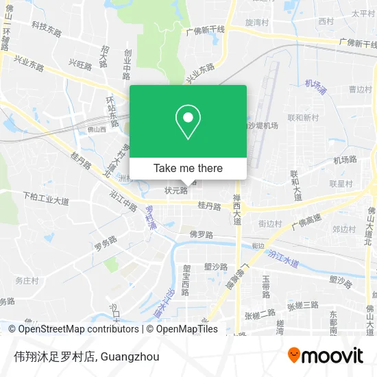 伟翔沐足罗村店 map