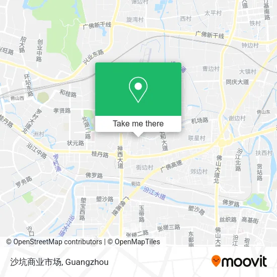 沙坑商业市场 map