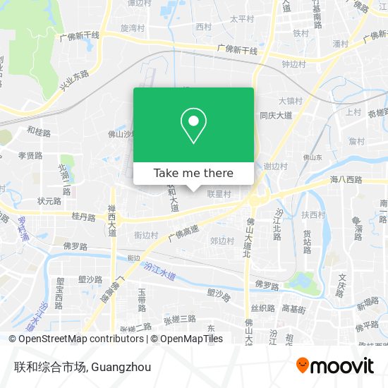联和综合市场 map