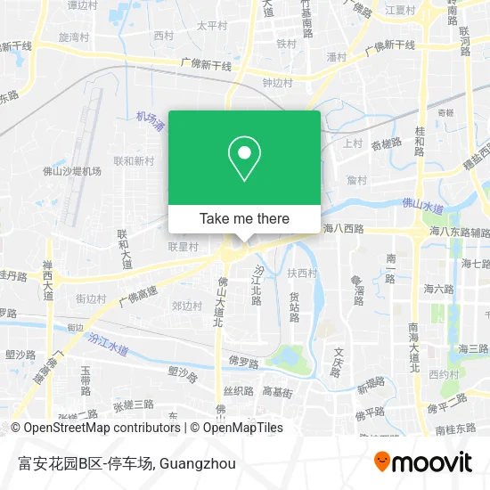 富安花园B区-停车场 map