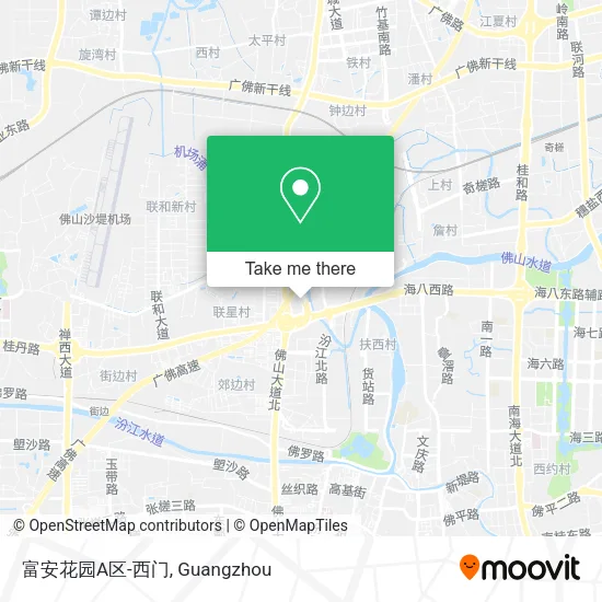 富安花园A区-西门 map