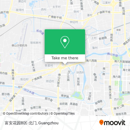 富安花园B区-北门 map