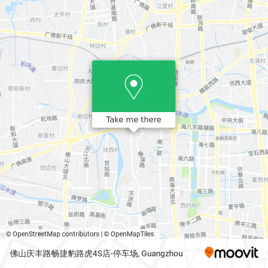 佛山庆丰路畅捷豹路虎4S店-停车场 map