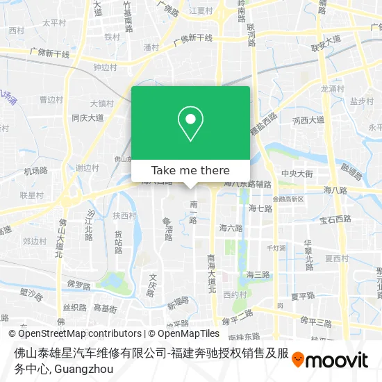 佛山泰雄星汽车维修有限公司-福建奔驰授权销售及服务中心 map