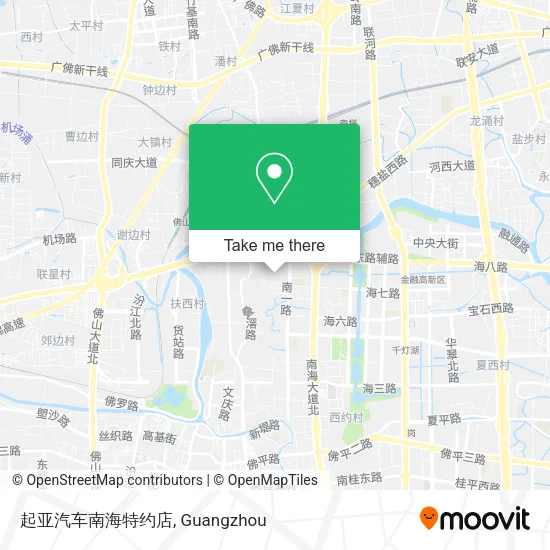 起亚汽车南海特约店 map