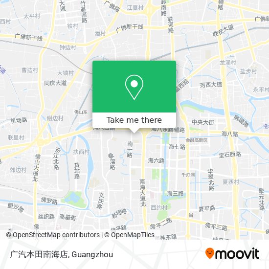 广汽本田南海店 map