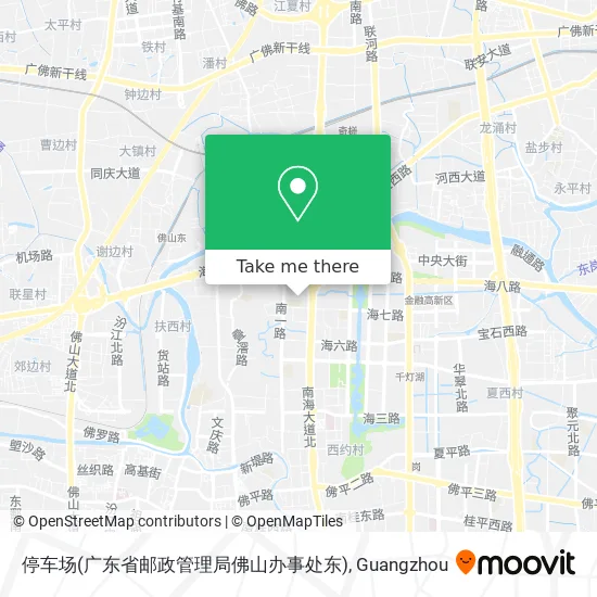 停车场(广东省邮政管理局佛山办事处东) map
