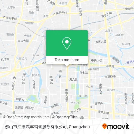 佛山市江淮汽车销售服务有限公司 map