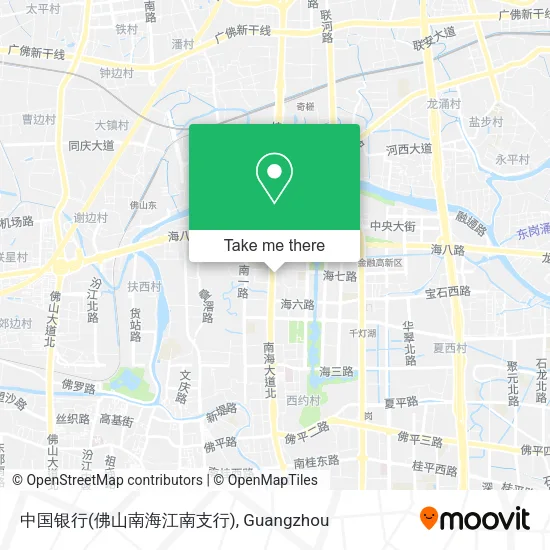 中国银行(佛山南海江南支行) map