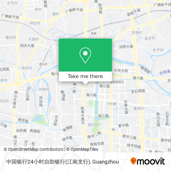 中国银行24小时自助银行(江南支行) map