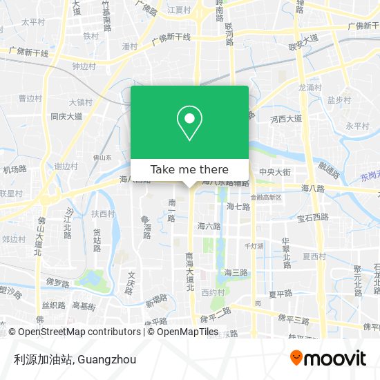 利源加油站 map