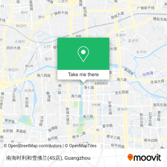 南海时利和雪佛兰(4S店) map