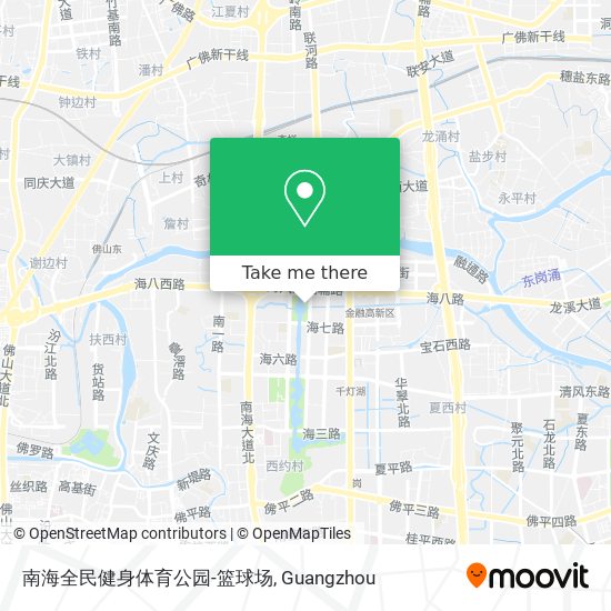 南海全民健身体育公园-篮球场 map
