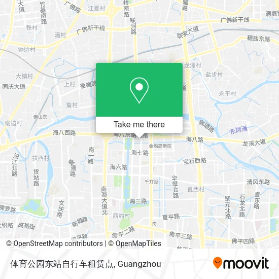 体育公园东站自行车租赁点 map
