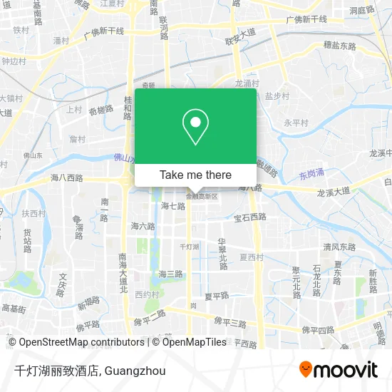 千灯湖丽致酒店 map