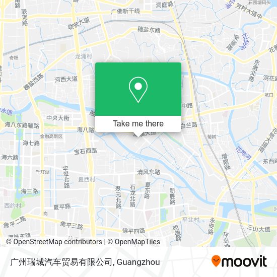 广州瑞城汽车贸易有限公司 map