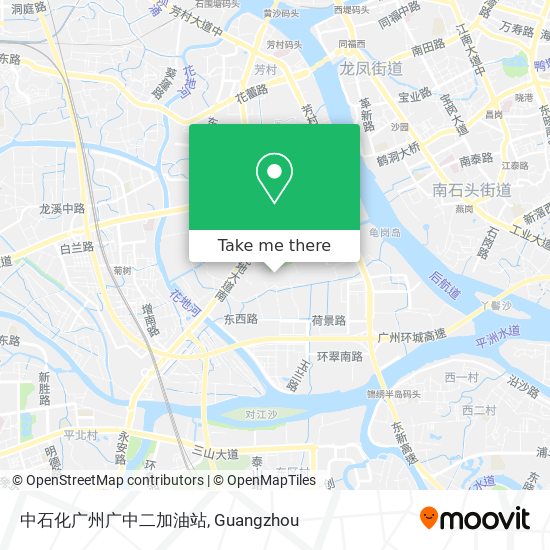 中石化广州广中二加油站 map