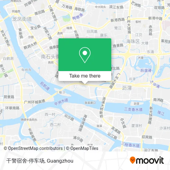 干警宿舍-停车场 map