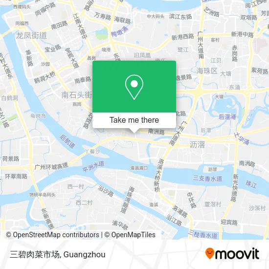 三碧肉菜市场 map