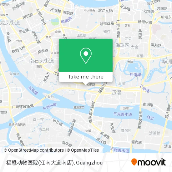 福懋动物医院(江南大道南店) map