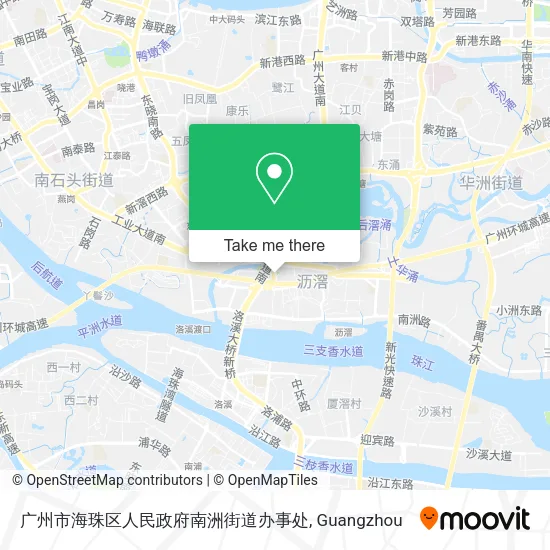 广州市海珠区人民政府南洲街道办事处 map