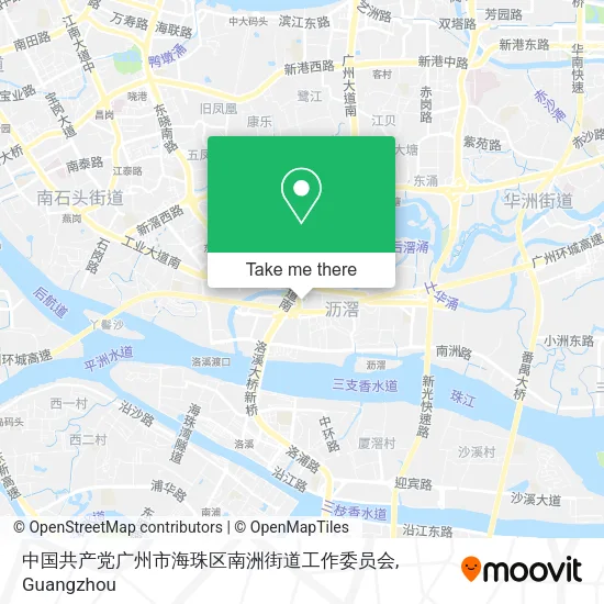 中国共产党广州市海珠区南洲街道工作委员会 map