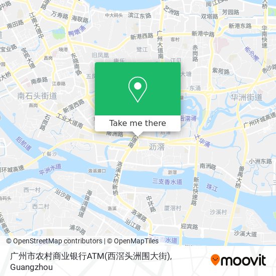 广州市农村商业银行ATM(西滘头洲围大街) map