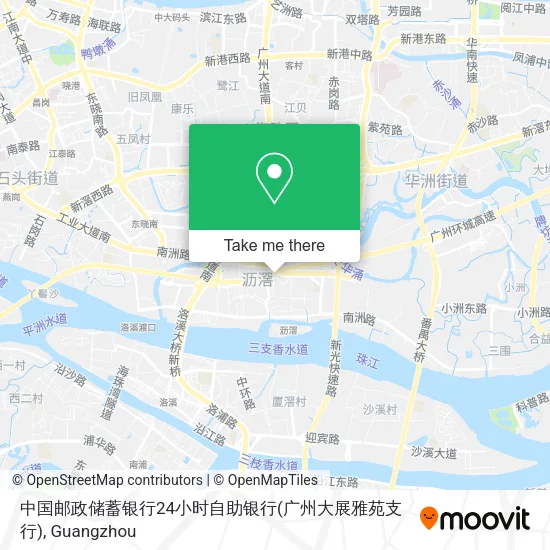 中国邮政储蓄银行24小时自助银行(广州大展雅苑支行) map
