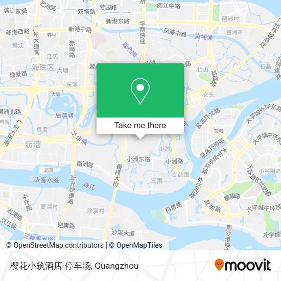 樱花小筑酒店-停车场 map