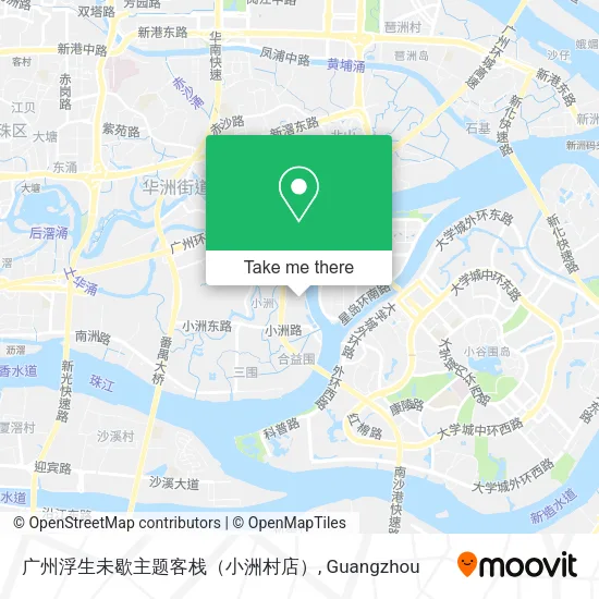 广州浮生未歇主题客栈（小洲村店） map