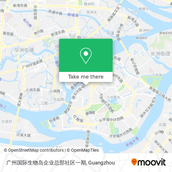 广州国际生物岛企业总部社区一期 map