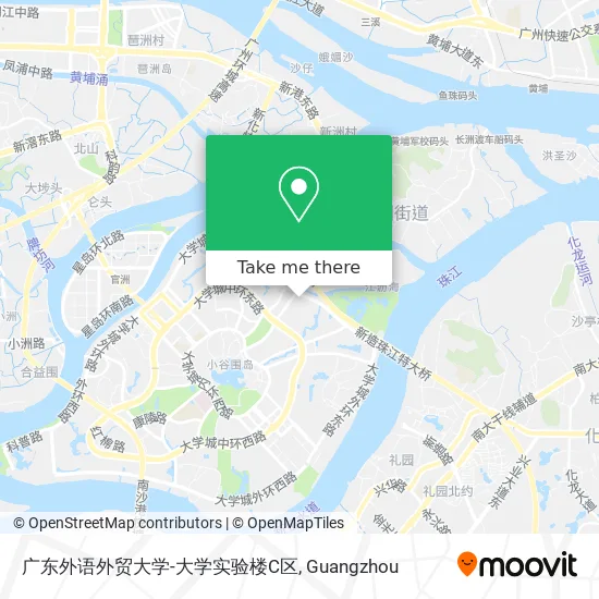 广东外语外贸大学-大学实验楼C区 map
