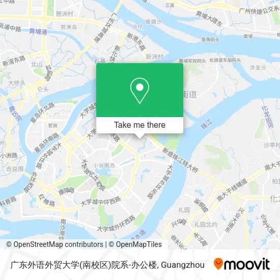 广东外语外贸大学(南校区)院系-办公楼 map