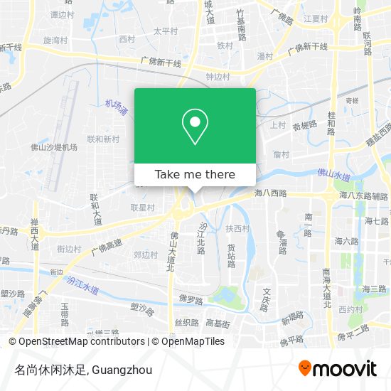名尚休闲沐足 map