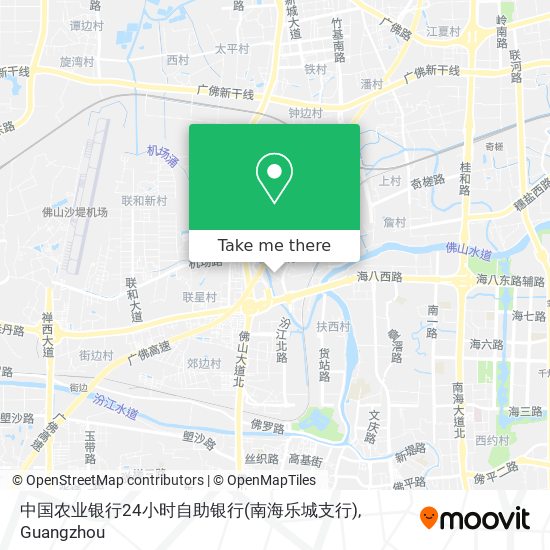 中国农业银行24小时自助银行(南海乐城支行) map