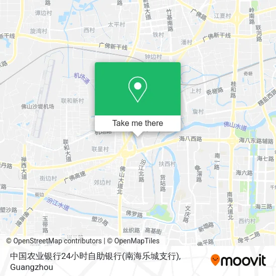 中国农业银行24小时自助银行(南海乐城支行) map