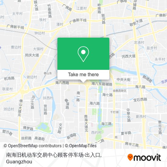 南海旧机动车交易中心顾客停车场-出入口 map