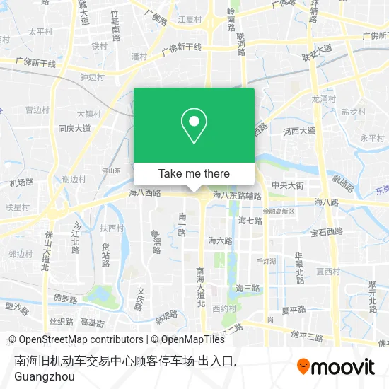 南海旧机动车交易中心顾客停车场-出入口 map