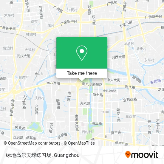 绿地高尔夫球练习场 map