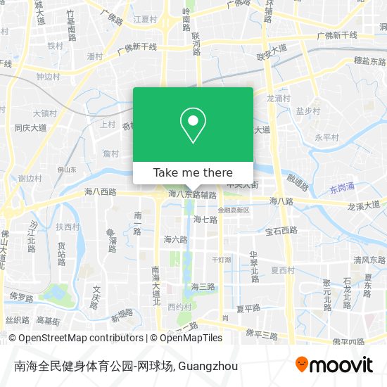 南海全民健身体育公园-网球场 map