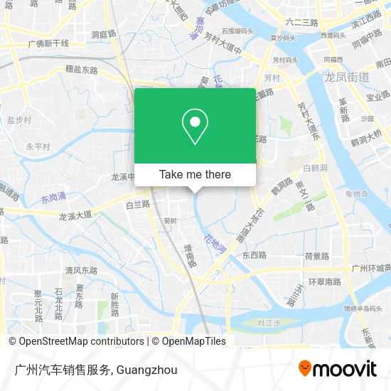 广州汽车销售服务 map