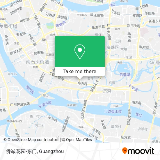 侨诚花园-东门 map